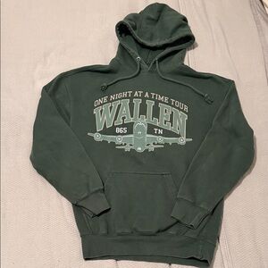 Wallen 'One Night At A Time' Dark Green Pullover Hoodie
